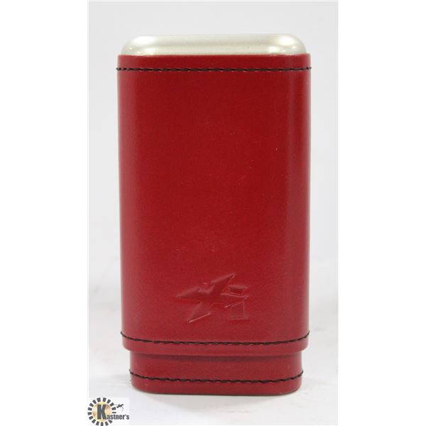 LEATHER CIGAR HOLDER - LEATHER RED XIKAR