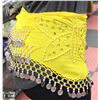 Image 2 : GOLD CHIFFON BEADED BELLY DANCING HIP SKIRT SCARF