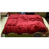 Image 1 : NEW REPACKAGED ULTRA SOFT 15LB RED WEIGHTED BLANKET