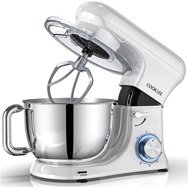 NEW STAND MIXER, WHITE, MADE BY COOKLEE, 6.5QT