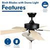 Image 2 : NEW HYPERIKON 42" CEILING FAN WITH DOME LIGHT