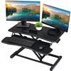 Image 1 : NEW BLACK STANDING DESK CONVERTER - RISE X PRO