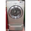 Image 1 : GREY LG FRONT LOAD DRYER WITH PEDESTAL