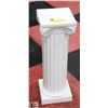 Image 1 : WHITE CERAMIC DISPLAY PILLAR GREEK COLUMN