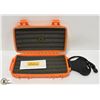 Image 1 : CIGAR CADDY 5 CIGAR COUNT TRAVEL HUMIDOR - ORANGE