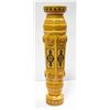 Image 1 : HAND CARVED & DECORATED WOODEN VASE