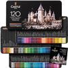 Image 1 : NEW 120 PREMIUM SOFT TOUCH COLORED PENCIL SET