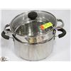 Image 1 : STAINLESS STOCK POT WITH PASTA INSERT