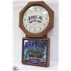 Image 1 : ICEHOUSE 1885 BREWERY PLANK ROAD LIGHT UP CLOCK