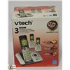 Image 1 : NEW VTECH 3 HEADSET CORDLESS ANSWERING SYSTEM