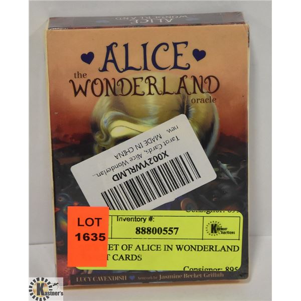 NEW SET OF ALICE IN WONDERLAND TAROT CARDS