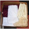 Image 1 : BOX FULL OF 10 SHEER CURTAINS & TIE-BACKS