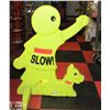 Image 1 : GLOW STEP 2 "SLOW" SAFE KIDS WARNING FIGURE 2FT