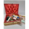 Image 2 : SEWING BASKET WITH CONTENTS