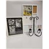 Image 1 : HOME DECOR LOT: NEW PICTURE FRAME, METAL HANGING