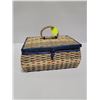 Image 1 : SEWING BASKET WITH CONTENTS