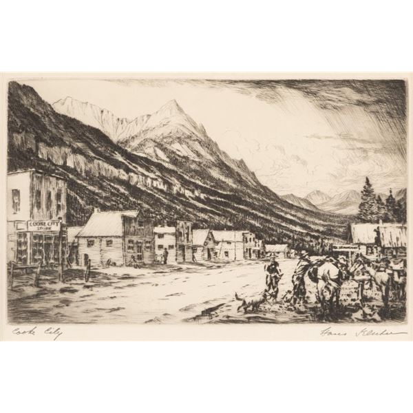 Hans Kleiber, two etchings