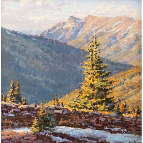 Darcie Peet, oil on cavnasboard