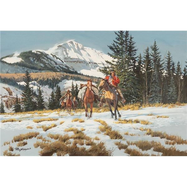 Paul Abram Jr., watercolor