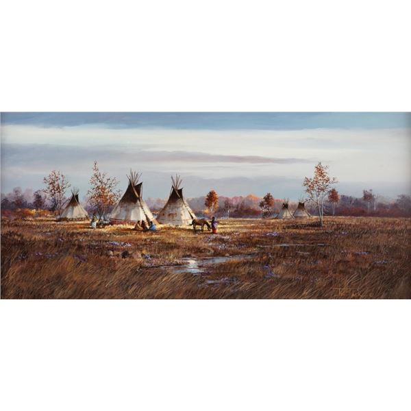 Joni Falk, oil under glass