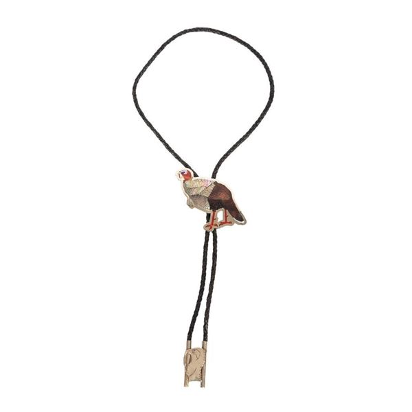 Zuni Inlaid Bolo Tie, 21" long