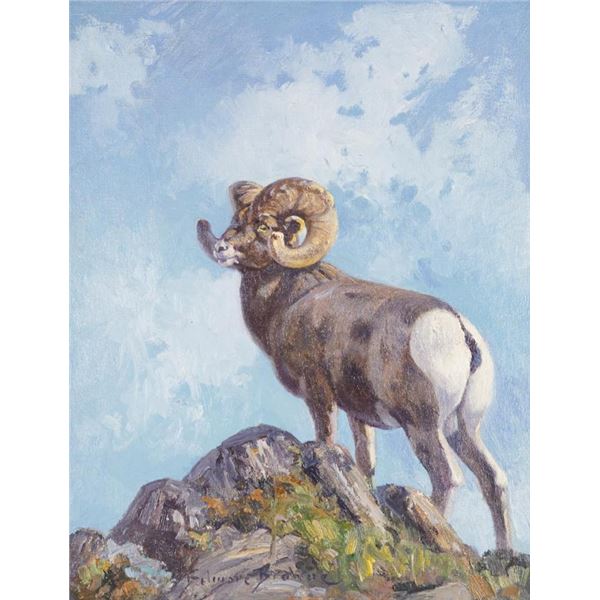 Belmore Brown, oil on canvasboard