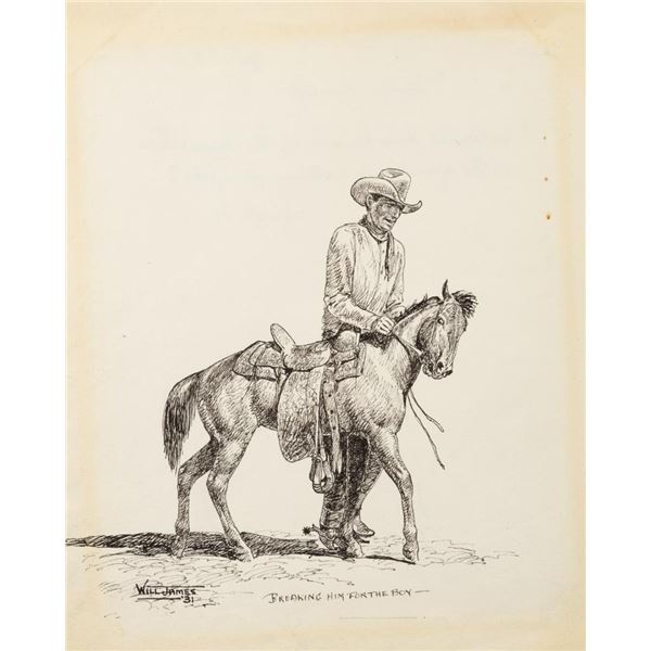 Will James, pen and ink