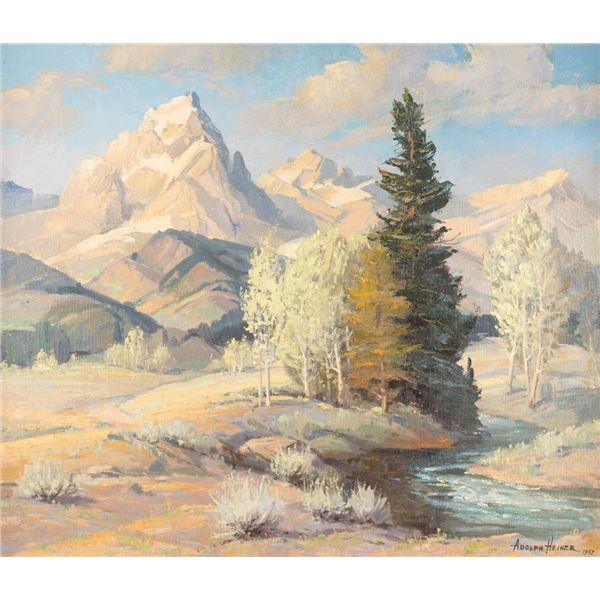 Adolph Heinze, oil on board
