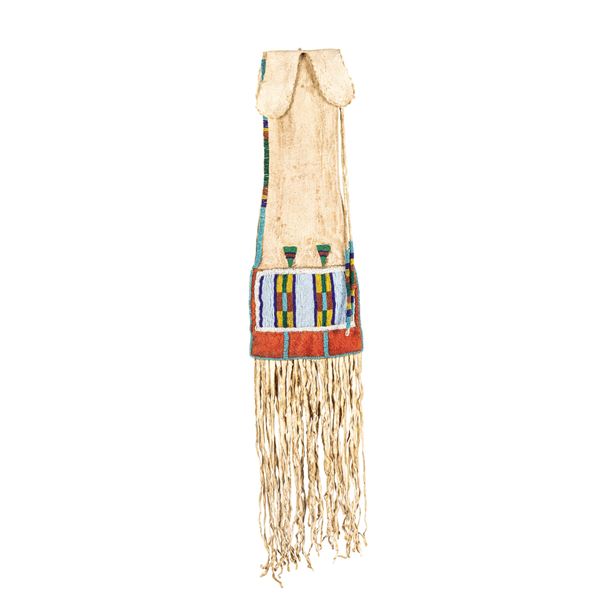 Crow Beaded Pipebag, 27" overall