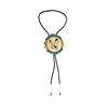 Image 1 : Navajo Eagle Bolo Tie, 20" long