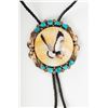 Image 2 : Navajo Eagle Bolo Tie, 20" long