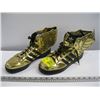 Image 1 : PAIR OF GOLD HIGHTOP RUNNERS WITH WINGS SIZE 8.5