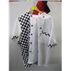 Image 1 : WHITE & CHECKER RACING PATTERN JACKET, PANTS, ETC.