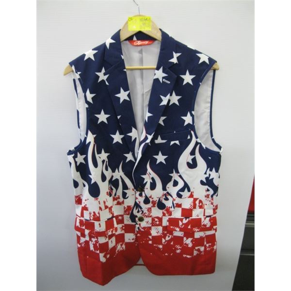 RED, WHITE & BLUE VEST