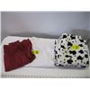 Image 1 : PAIR OF BLACK & WHITE COMFY PANTS & 2 SHIRTS