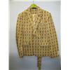 Image 1 : ORANGE DIAMOND PATTERN SUIT JACKET WITH PANTS & TIES