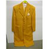 Image 1 : BRIGHT ORANGE LONG COAT WITH TIE & VEST & PANTS