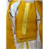 Image 2 : BRIGHT ORANGE LONG COAT WITH TIE & VEST & PANTS