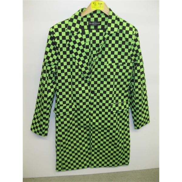 GREEN CHECKER PATTERN COAT & PANTS