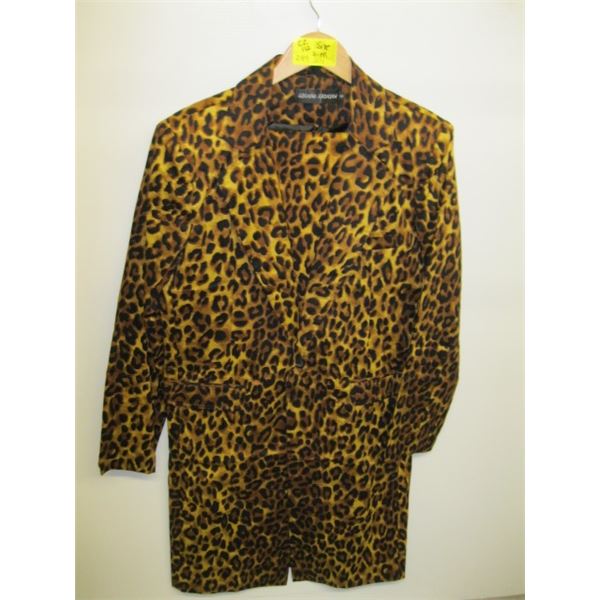 LEOPARD PRINT JACKET WITH PANTS