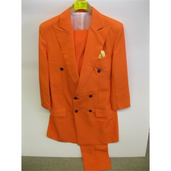 ORANGE SUIT JACKET WITH 2 PAIR OF PANTS