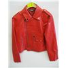 Image 1 : RED LEATHER LOOK JACKET
