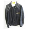 Image 1 : LEATHER & FELT JACKET CRESTED CUPE LOCAL 561