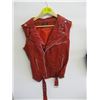 Image 1 : RED LEATHER VEST