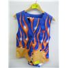 Image 1 : MATCHING VEST & PANT SET WITH FLAMES