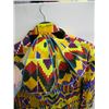 Image 2 : MULTI COLORED JACKET & BLACK PANTS