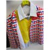 Image 2 : MULTI COLORED SQUARED JACKET WITH YELLOW VEST, SHIRT & PANTS