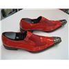 Image 1 : PAIR OF SIZE 42 RED METAL TOE CAPPED SHOES