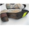 Image 2 : PAIR OF SIZE 44 WHITE MESH LOOK & BLACK SHOES