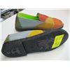 Image 2 : SIZE 8/9 PAIR OF MULTI COLORED SLIP ON SHOES